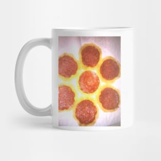 Pepperoni Slices De-greased on Paper Towel Mug